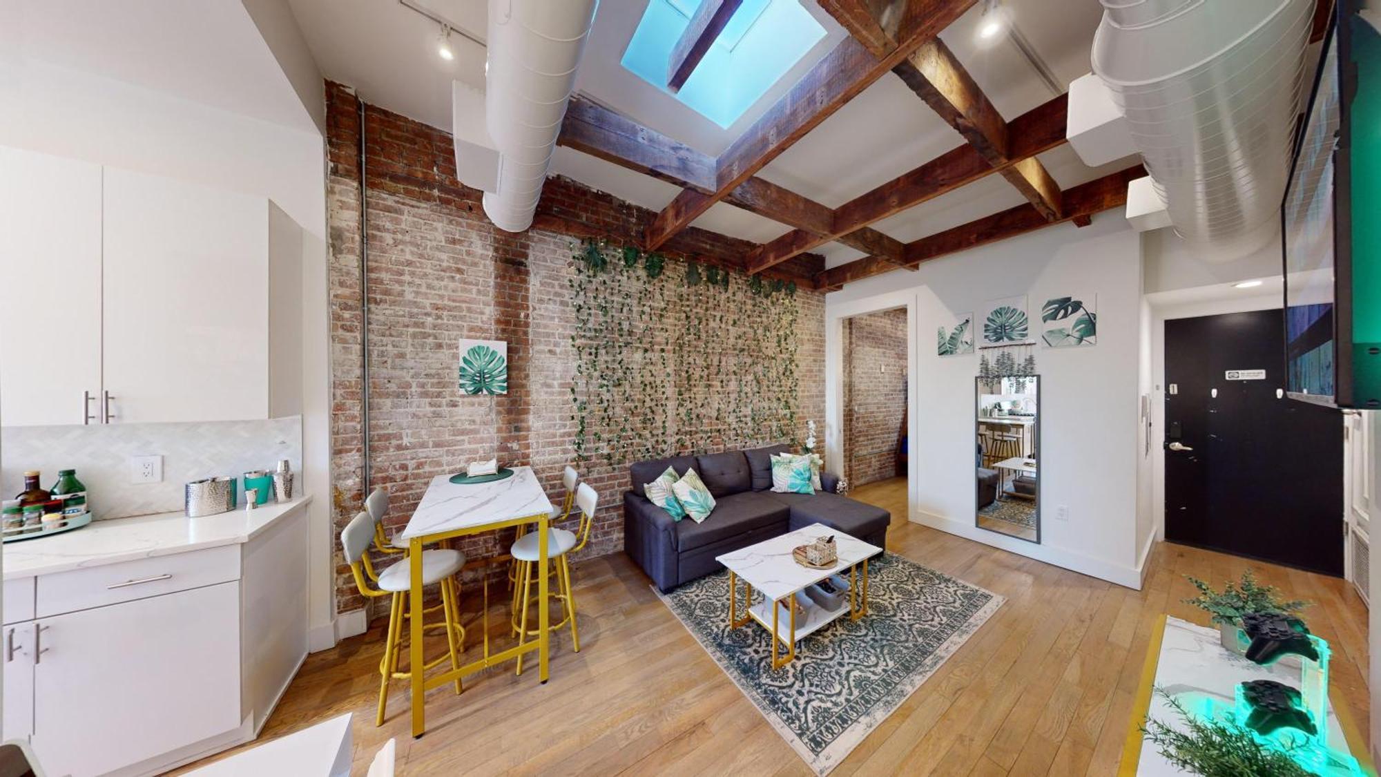 Chic Penthouse 15 Minutes From Nyc - Bus Stop At Doorstep Hoboken Buitenkant foto